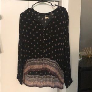 Long sleeved button down shirt